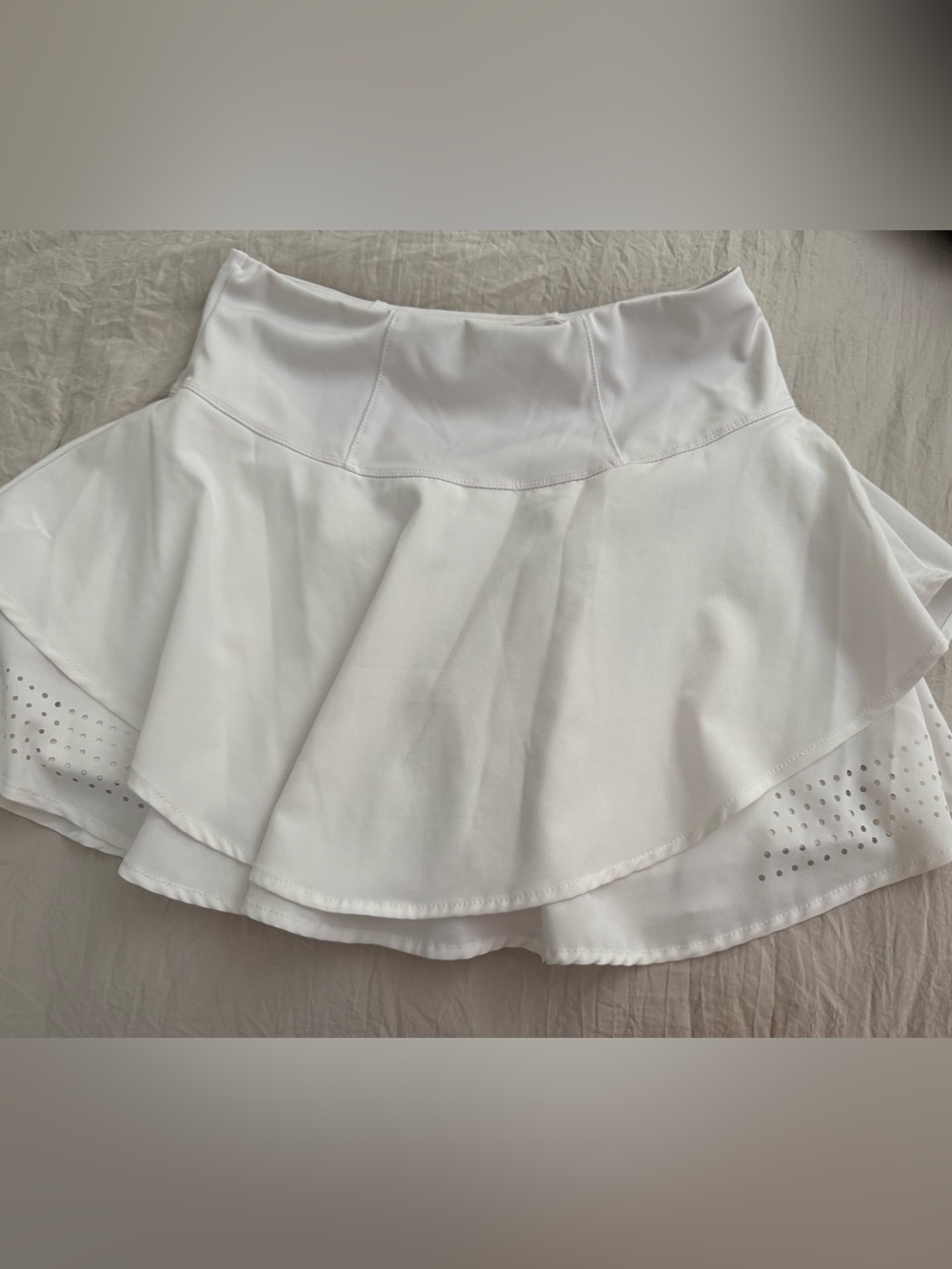 Jessica Simpson White Circle Skater Tennis Skort